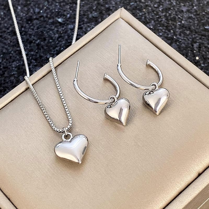 JEWELRY Ｙ Amazon.com: Mnyixsi 925 Sterling Silver Love Heart Pendant